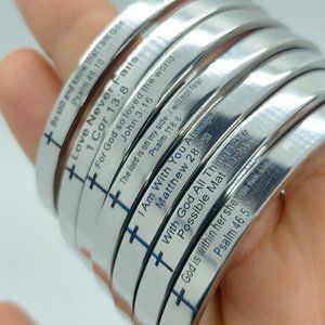 Personalized Bracelet, Christian Jewelry, Religious Jewelry, Message Bracelet